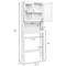 Costway Over the Toilet Storage Cabinet Bathroom Space Saver w/Tempered Glass Door White